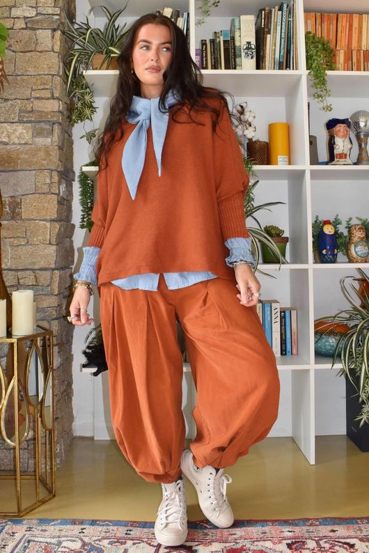 Basso Box Knit Rust